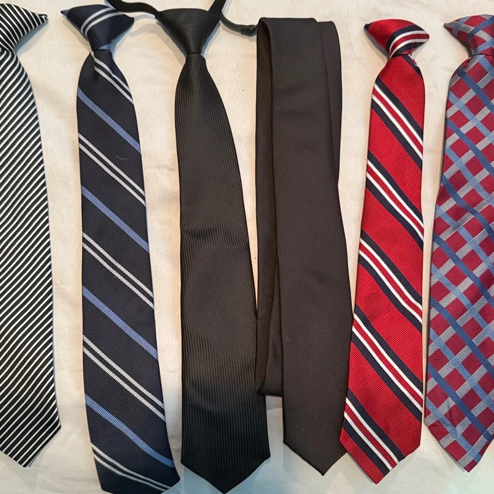 Assorted Boy’s Ties in Various Colors - lot of 9